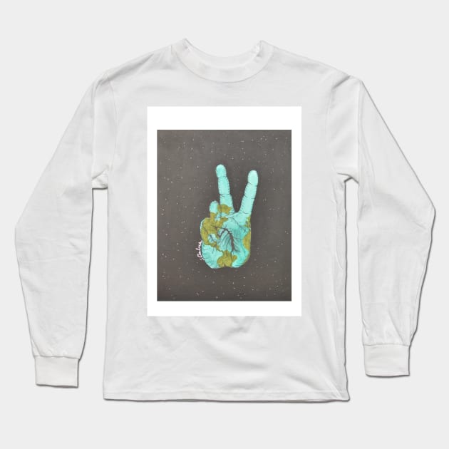 World Peace Long Sleeve T-Shirt by Creative Anarchy 